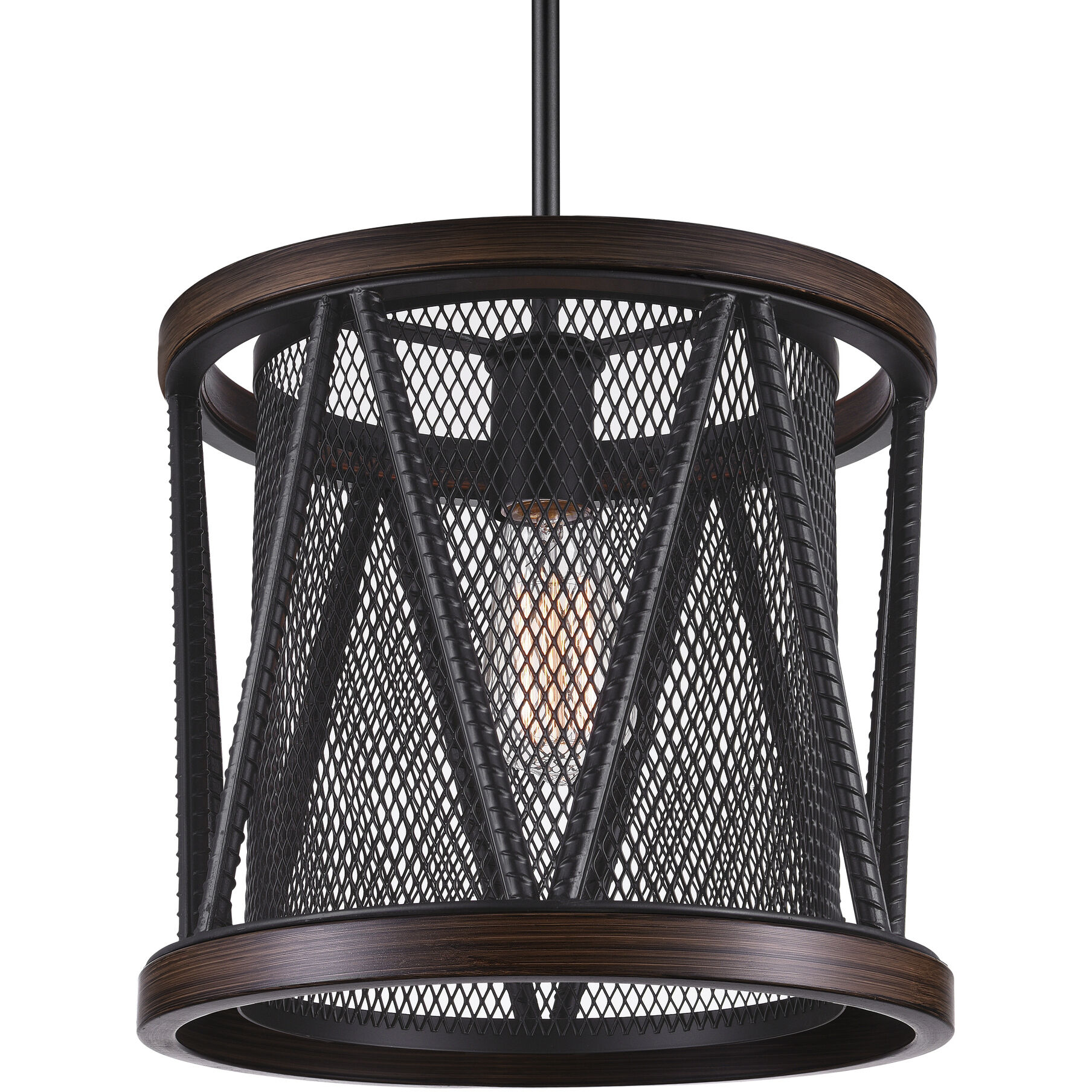 Parsh 1 Light 13 inch Pewter Drum Shade Mini Chandelier Ceiling Light