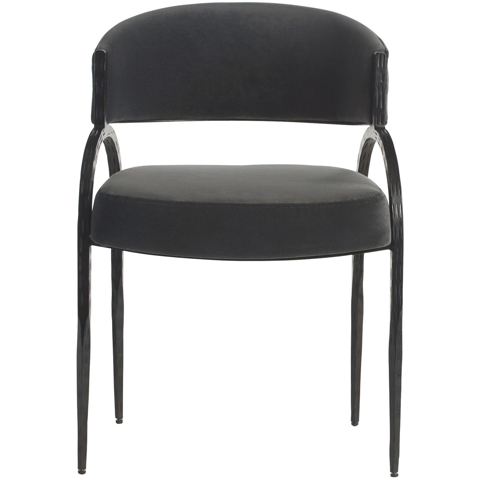 Bahati Midnight Grey and Natural Iron Chair