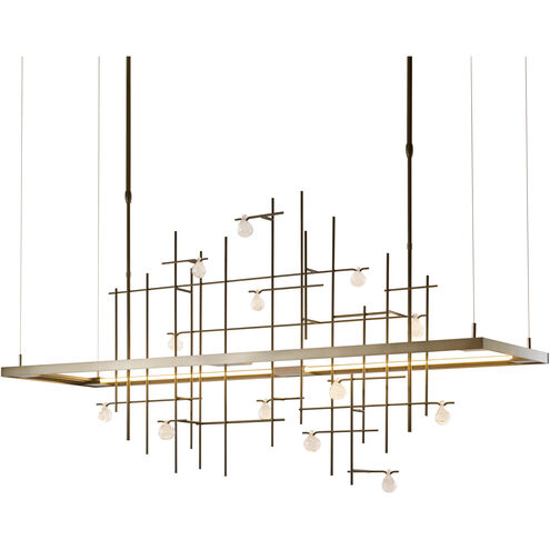 Spring LED 16 inch Dark Smoke Pendant Ceiling Light