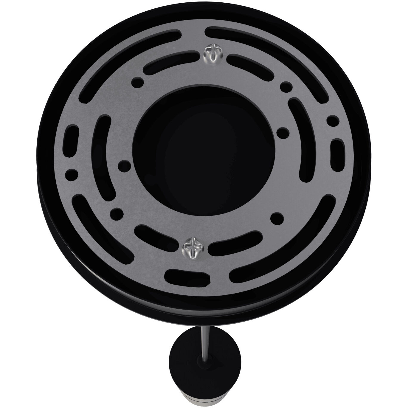 Cicada LED 3 inch Smooth Brass with Black Pendant Ceiling Light