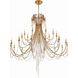 Arcadia 28 Light 61 inch Antique Gold Chandelier Ceiling Light