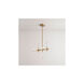 Tali LED 9 inch Aged Brass Pendant Ceiling Light