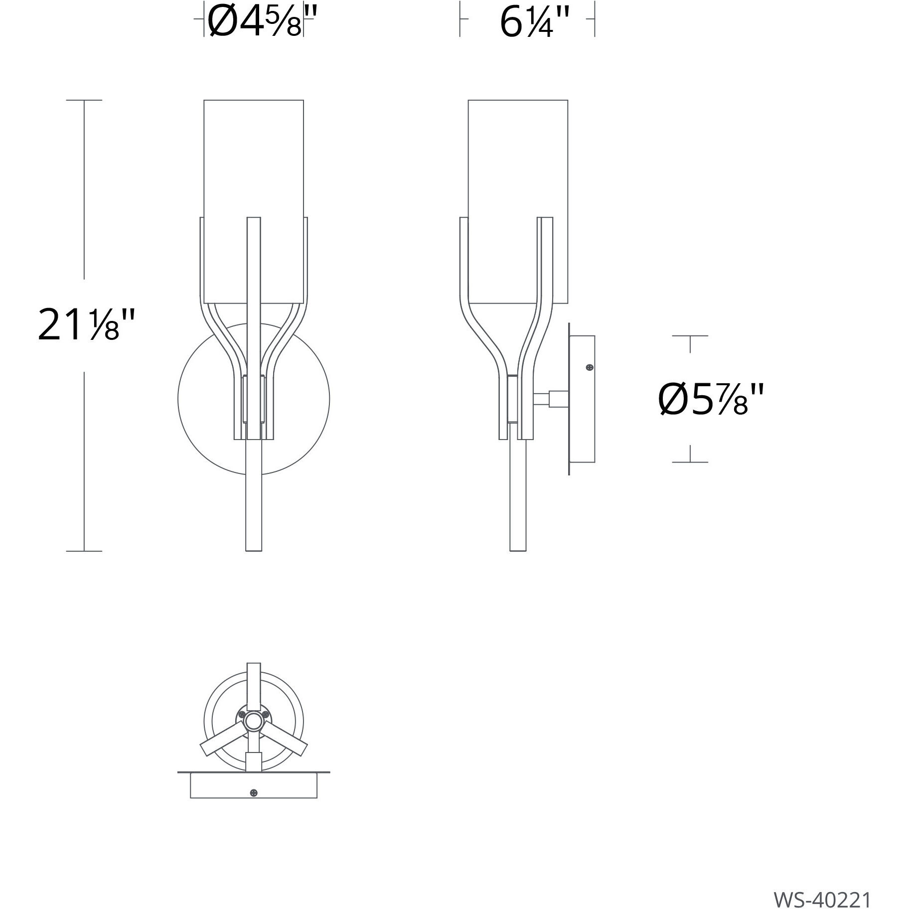Firenze Wall Sconce Wall Light in Antique Nickel