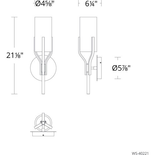 Firenze Wall Sconce Wall Light in Antique Nickel