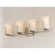 Dart 4 Light 29.75 inch Satin Nickel Bath Vanity Wall Light