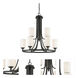 Bordeaux 9 Light 26.25 inch Bronze Chandelier Ceiling Light