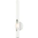 Acra 1 Light 5 inch Shiny White ADA ADA Single Sconce Wall Light