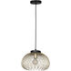 Venezuela 1 Light 15.16 inch Gold and Black Convertible Pendant Ceiling Light