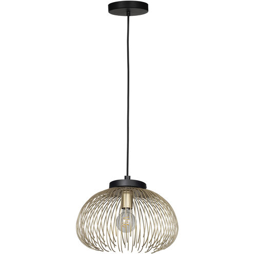 Venezuela 1 Light 15.16 inch Gold and Black Convertible Pendant Ceiling Light