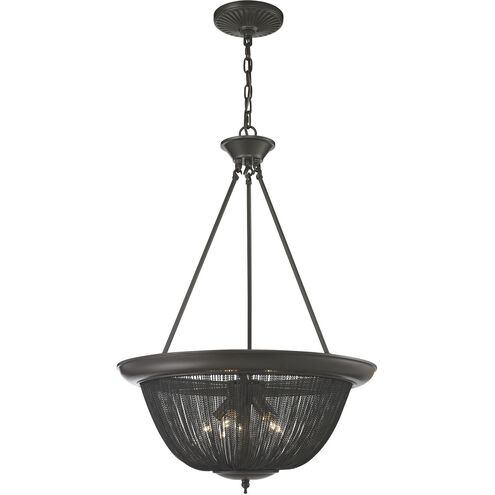 Pesaro 5 Light 21 inch Oil Rubbed Bronze Pendant Ceiling Light