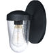 Lido 1 Light 9.25 inch Black Outdoor Wall Mount