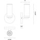 Revolve 1 Light 9.25 inch Clear Glass and Urban Bronze Bath Vanity Wall Light