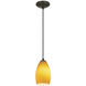 Champagne 1 Light 5 inch Oil Rubbed Bronze Pendant Ceiling Light in Maya
