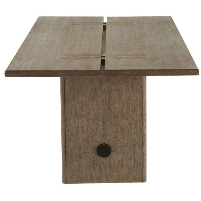 Dominic 91 X 30 inch Willow and Aged Bronze Outdoor Dining Table