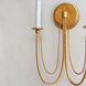 Plumette 2 Light 14 inch Gold Leaf Wall Sconce Wall Light