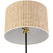 Baitz 62.5 inch 9 watt Matte Black Floor Lamp Portable Light