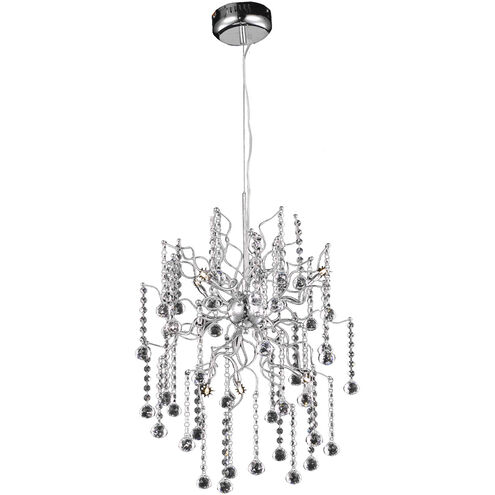 Astro 6 Light 18 inch Chrome Dining Chandelier Ceiling Light