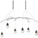 Kiwi 6 Light 36.8 inch Dark Smoke Pendant Ceiling Light