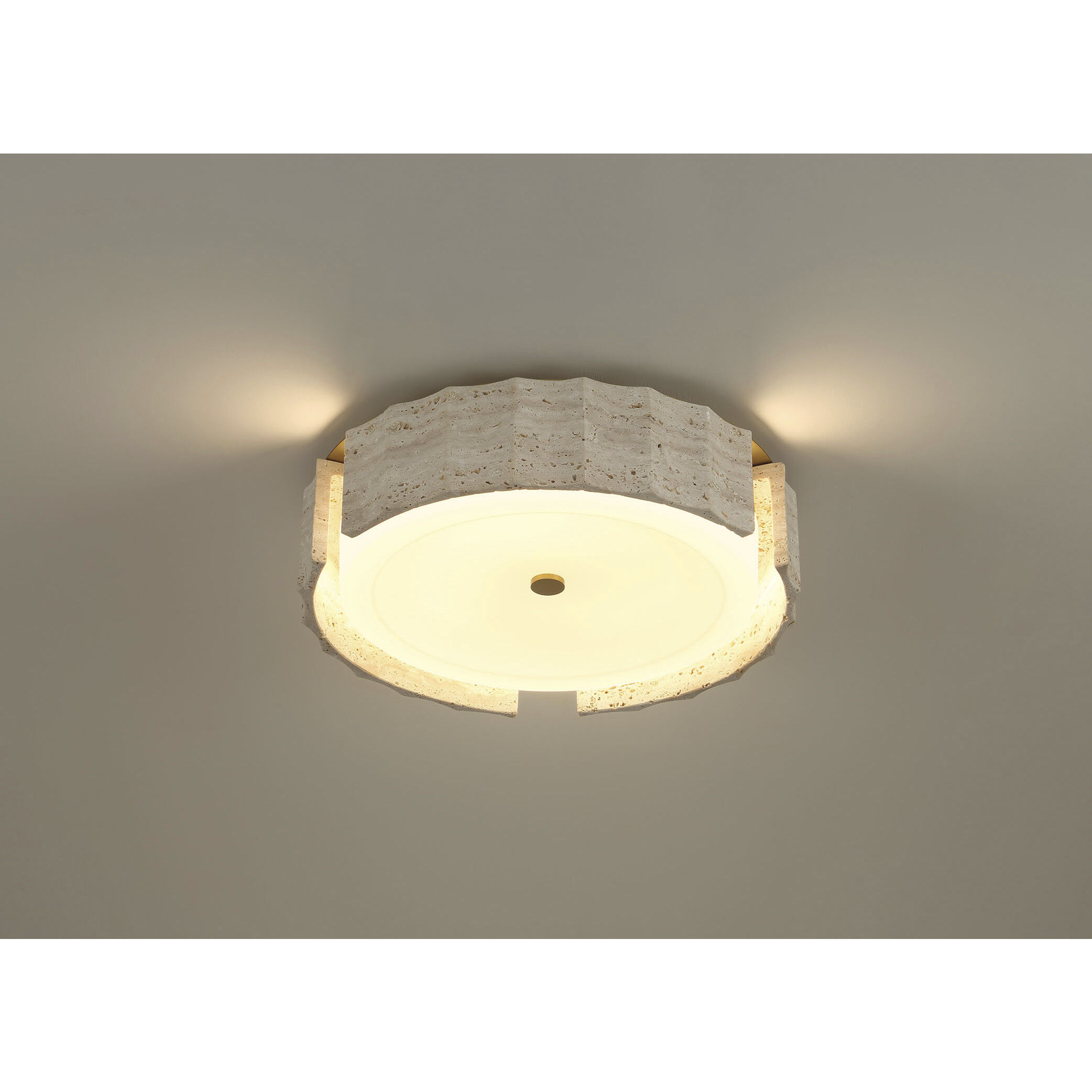 Roslington LED 17.5 inch Gold Flush Mount Ceiling Light