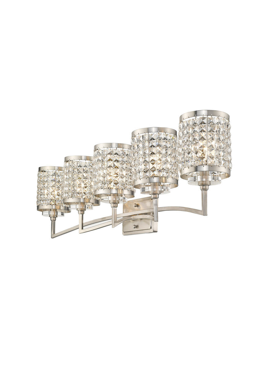 Grammercy 5 Light 42 inch Brushed Nickel Bath Vanity Wall Light