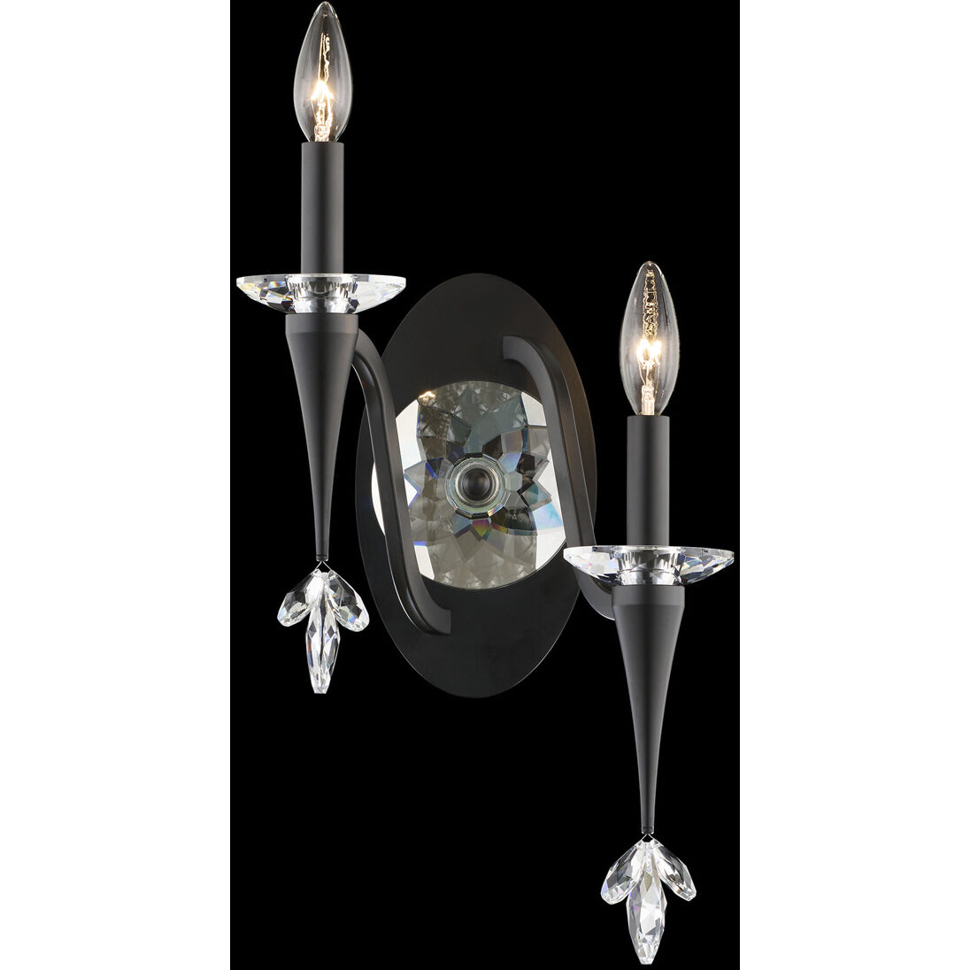 Signature Waverly 2 Light 12 inch Antique Silver Wall Sconce Wall Light