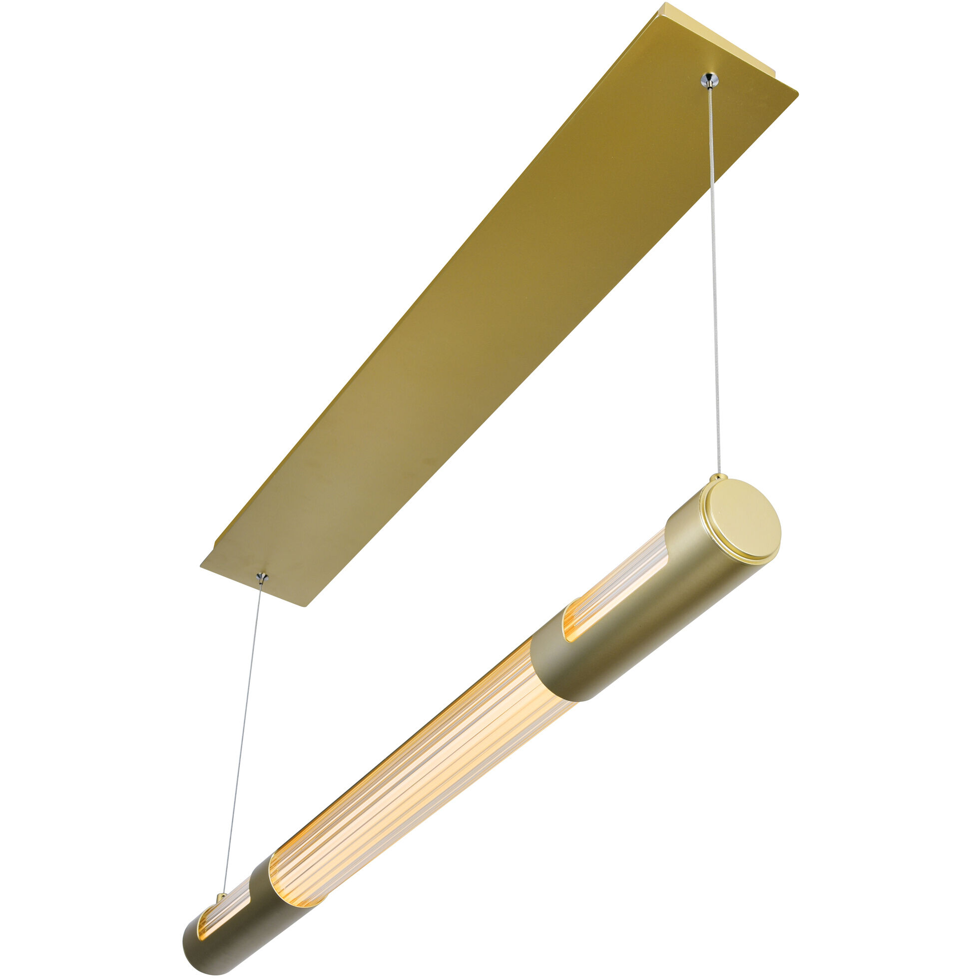 Neva LED 36 inch Satin Gold Island/Pool Table Light Ceiling Light