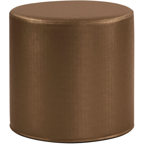No Tip 17 inch Luxe Bronze Cylinder Ottoman with Cover