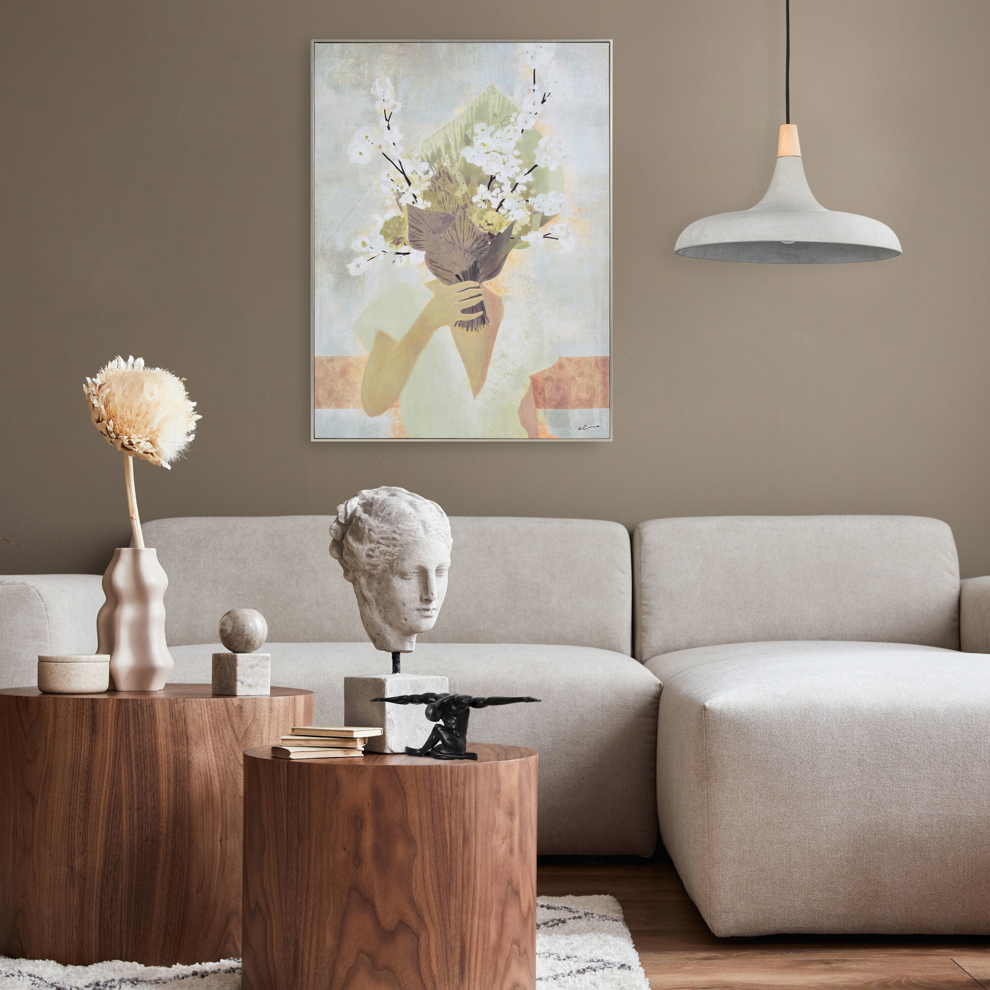 Casoria Multicolor and Champagne Canvas Art