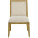 Santos Sea Sand and Satin Brass and Liller Malt Side Chair