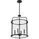 Yorktown 4 Light 16 inch Matte Black Pendant Ceiling Light