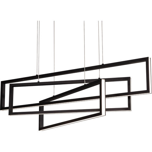 Cole LED 39 inch Black Linear Pendant Ceiling Light