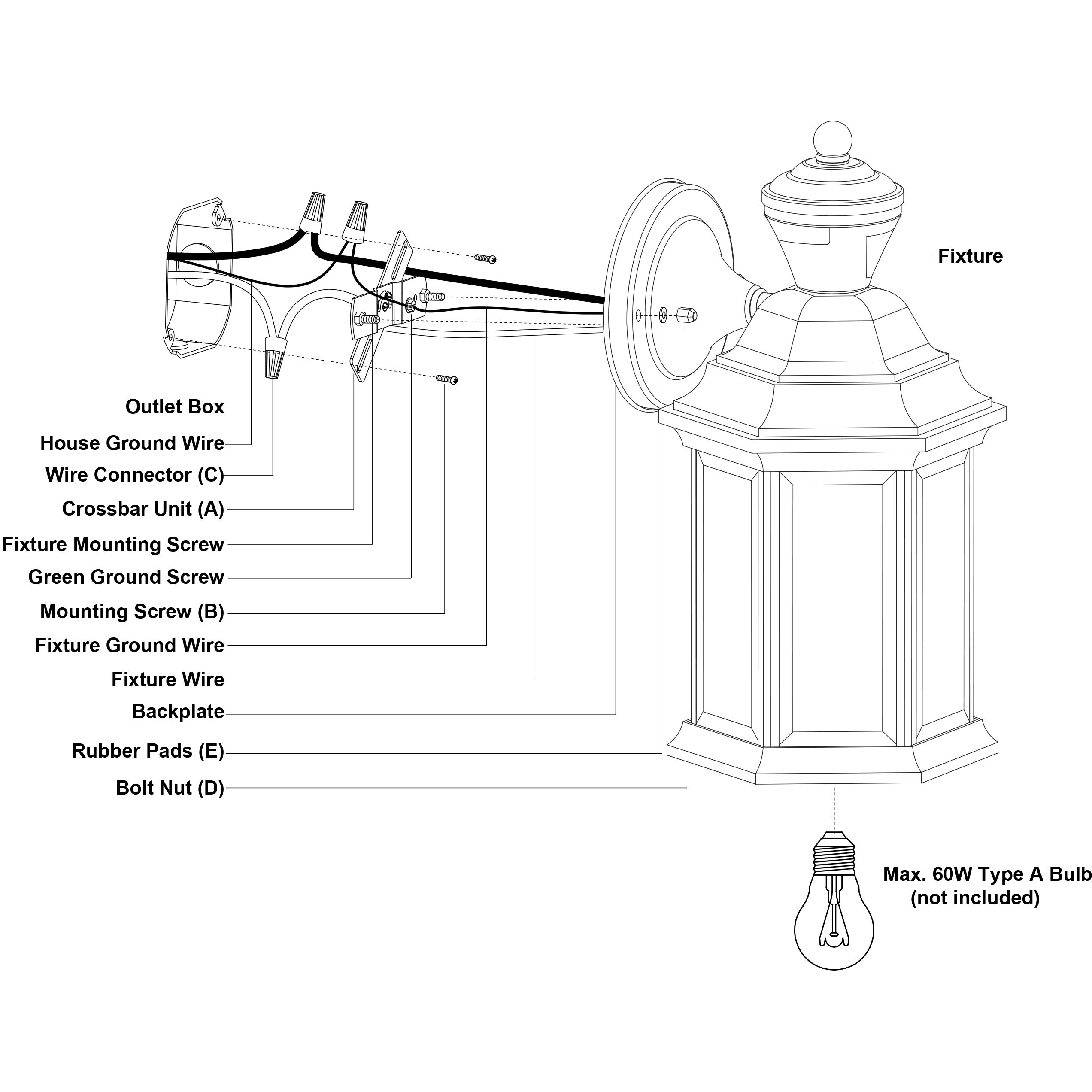 Auburn Textured Black Outdoor Motion Sensor