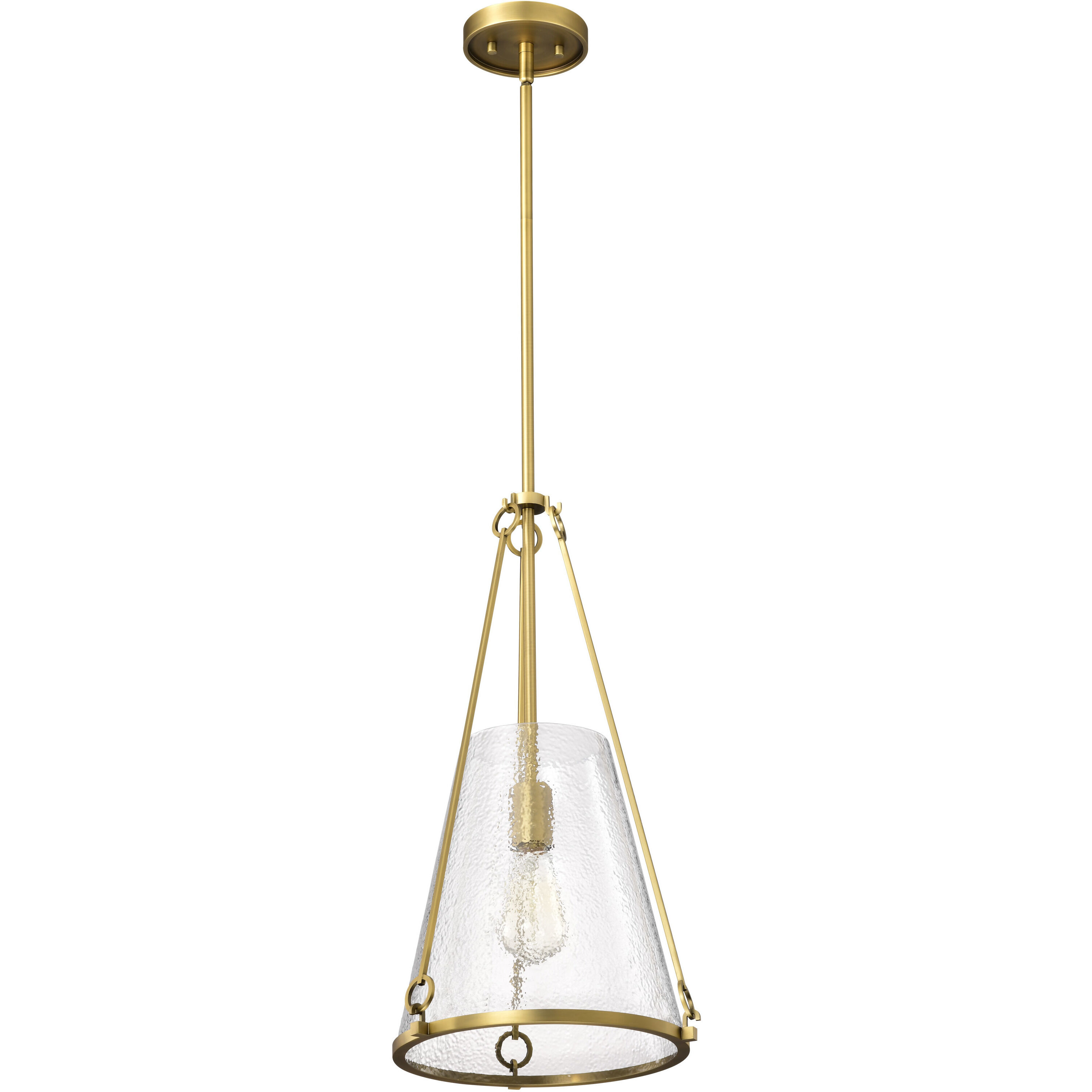 Valentine 12 inch Vintage Brass Pendant Ceiling Light