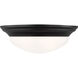 Nash 2 Light 14 inch Midnight Black Flush Mount Ceiling Light