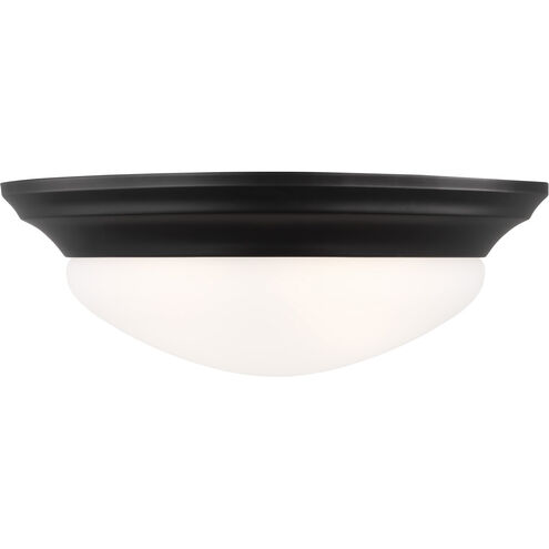 Nash 2 Light 14 inch Midnight Black Flush Mount Ceiling Light