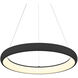 Cortana LED 24.25 inch Black Pendant Ceiling Light