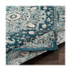 Orien 35 X 24 inch Teal/Pale Blue/Dark Blue/Camel/White/Light Gray Rugs, Rectangle