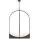 Devon 8 Light 32 inch Matte Black Chandelier Ceiling Light