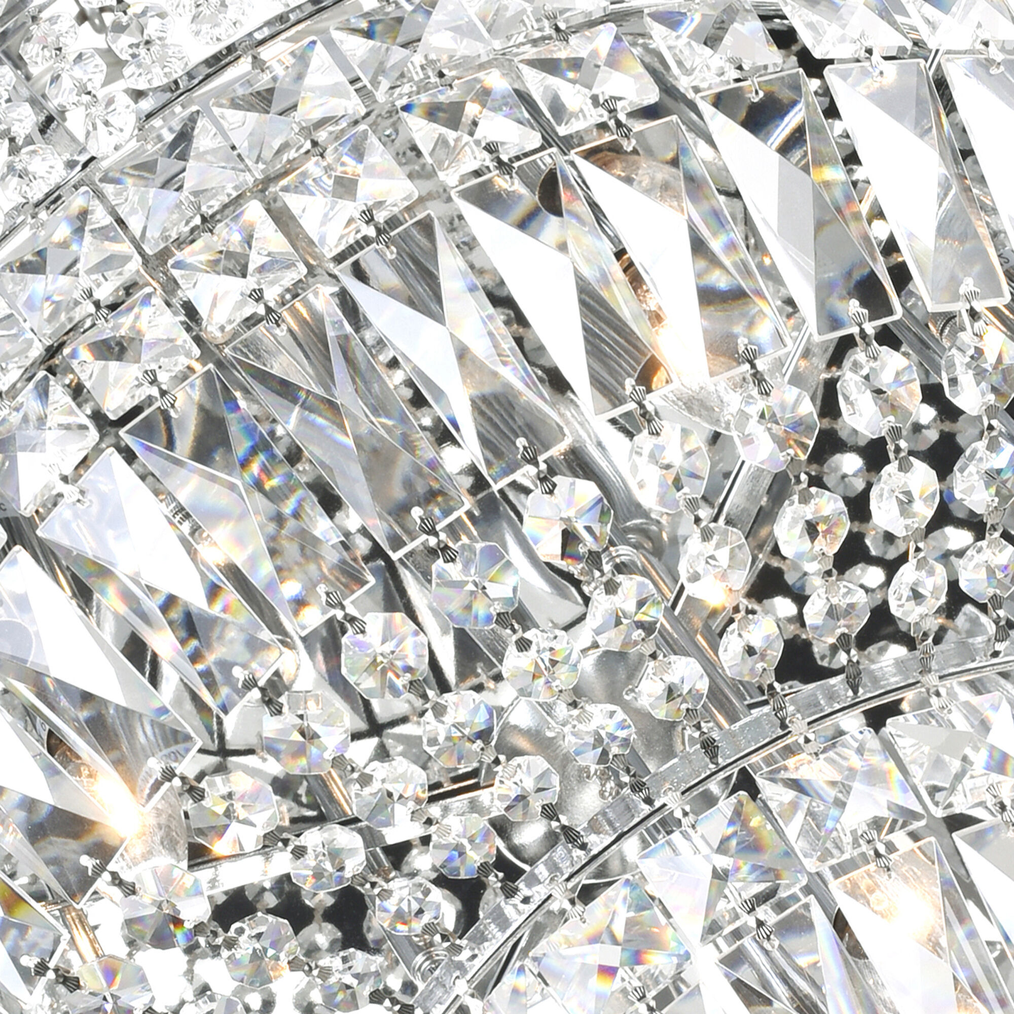 Stefania 16 Light 30 inch Chrome Bowl Flush Mount Ceiling Light