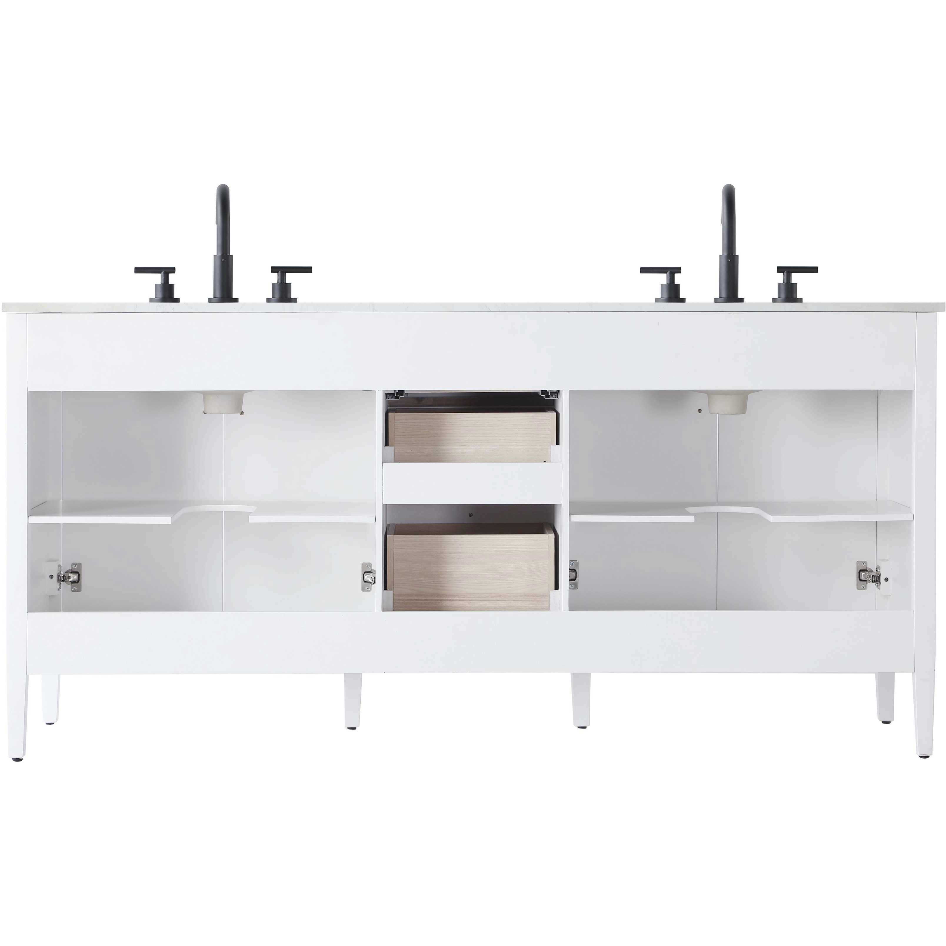 Blakely 72 X 34 inch White Bathroom Vanity Cabinet