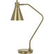 Capstone 24 inch 12.00 watt Antique Brass Table Lamp Portable Light