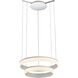 Halo 2 Light 24 inch Chrome Pendant Ceiling Light