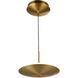 NL Series LED 12 inch Gold Pendant Ceiling Light