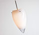 Juli 1 Light Bronze Pendant Ceiling Light in Opal Glossy Glass, Incandescent