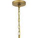 Sunday 6 Light 28 inch Aged Brass Chandelier Ceiling Light