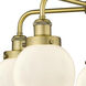 Beacon 5 Light 24 inch Brushed Brass Chandelier Ceiling Light