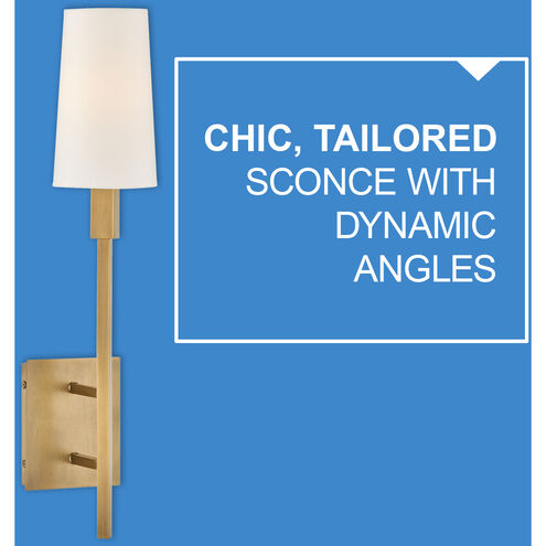 Fenwick 1 Light 5.25 inch Heritage Brass Interior Wall Mount Wall Light