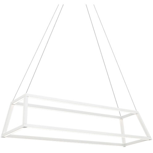 Carlington LED 12 inch Matte White Chandelier Ceiling Light