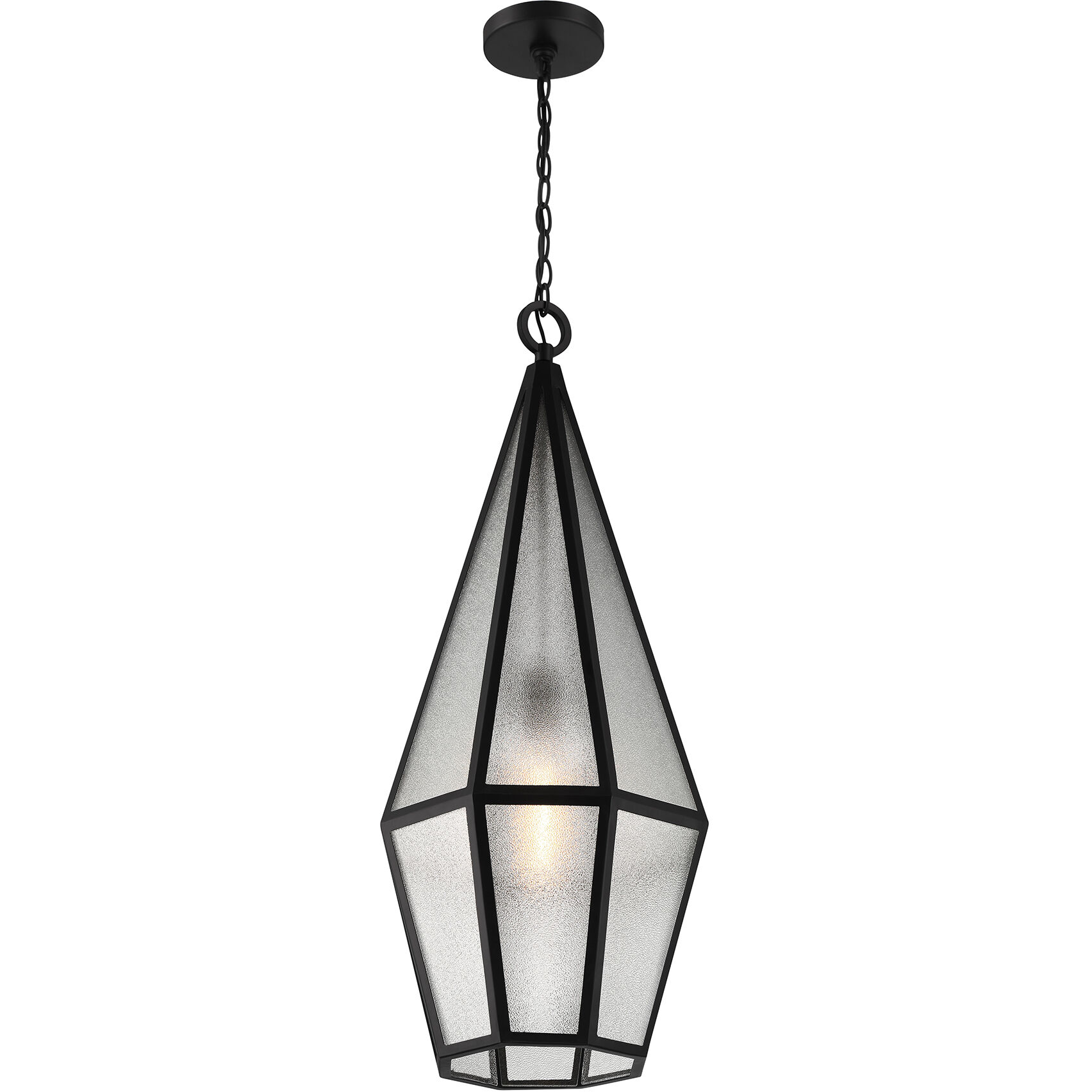 Peninsula 1 Light 12 inch Black Outdoor Hanging Lantern