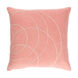 Solid Bold 19 X 13 inch Mauve and Cream Throw Pillow